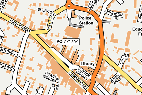 OX9 3DY map - OS OpenMap – Local (Ordnance Survey)