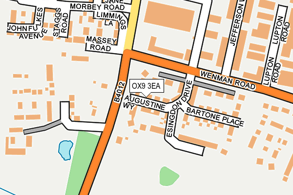 OX9 3EA map - OS OpenMap – Local (Ordnance Survey)