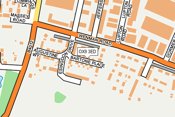 OX9 3ED map - OS OpenMap – Local (Ordnance Survey)