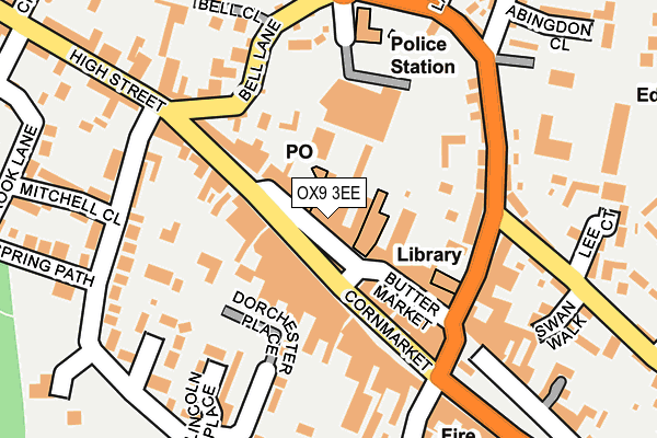 OX9 3EE map - OS OpenMap – Local (Ordnance Survey)