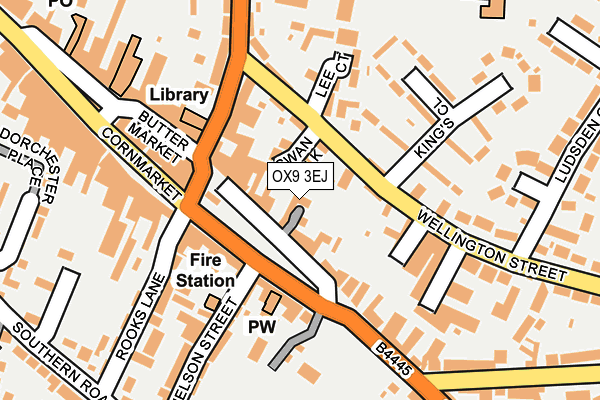 OX9 3EJ map - OS OpenMap – Local (Ordnance Survey)