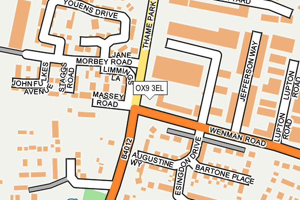 OX9 3EL map - OS OpenMap – Local (Ordnance Survey)