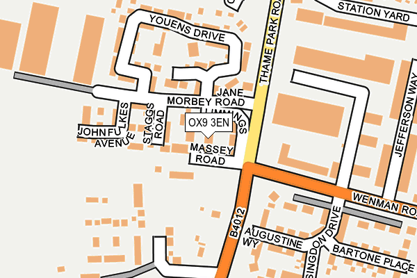 OX9 3EN map - OS OpenMap – Local (Ordnance Survey)
