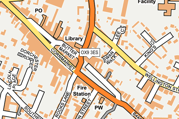 OX9 3ES map - OS OpenMap – Local (Ordnance Survey)