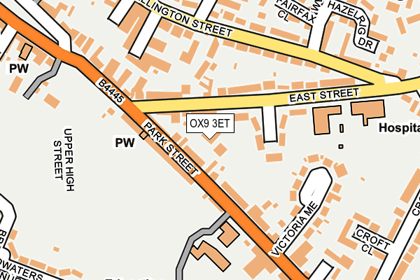 OX9 3ET map - OS OpenMap – Local (Ordnance Survey)