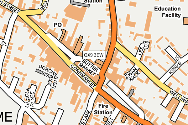 OX9 3EW map - OS OpenMap – Local (Ordnance Survey)