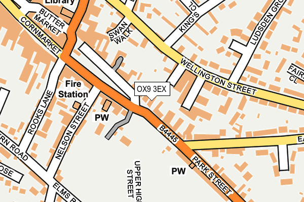 OX9 3EX map - OS OpenMap – Local (Ordnance Survey)