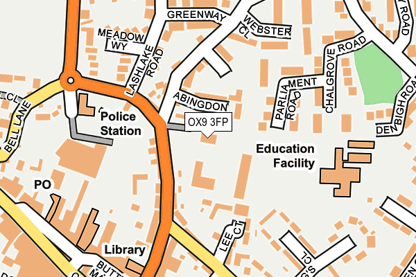 OX9 3FP map - OS OpenMap – Local (Ordnance Survey)