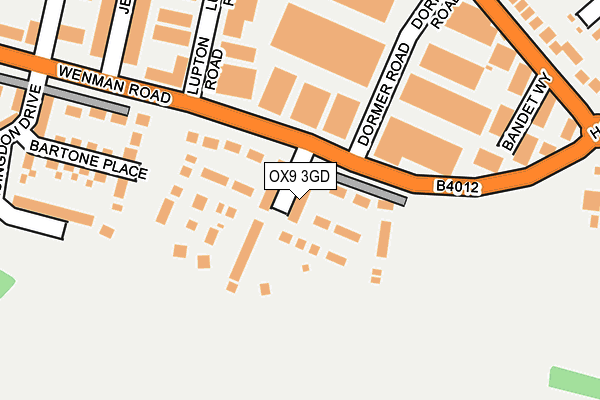 OX9 3GD map - OS OpenMap – Local (Ordnance Survey)