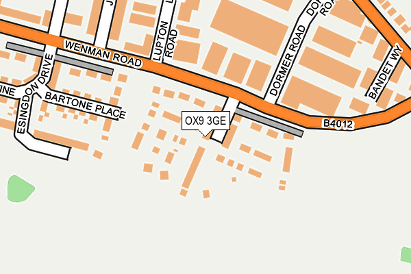 OX9 3GE map - OS OpenMap – Local (Ordnance Survey)