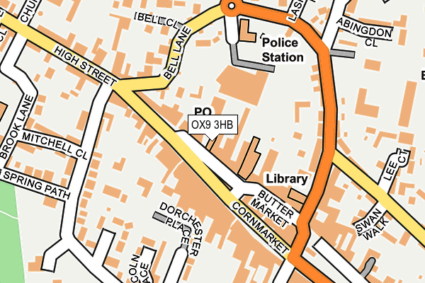 OX9 3HB map - OS OpenMap – Local (Ordnance Survey)