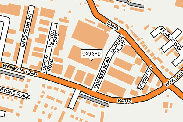 OX9 3HD map - OS OpenMap – Local (Ordnance Survey)