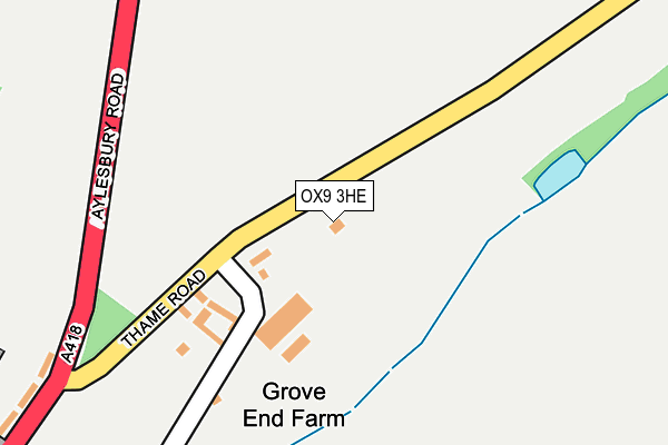 OX9 3HE map - OS OpenMap – Local (Ordnance Survey)