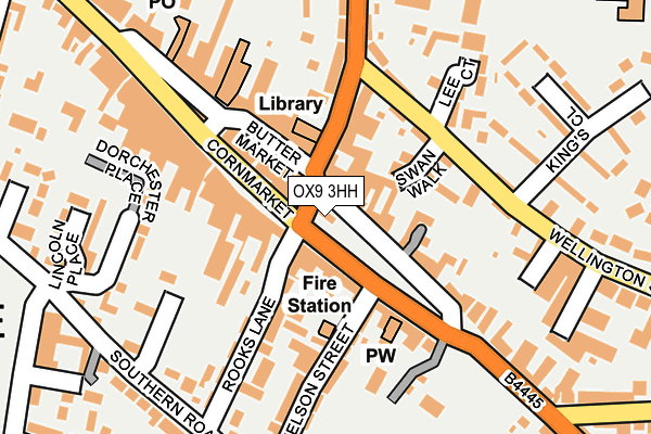 OX9 3HH map - OS OpenMap – Local (Ordnance Survey)