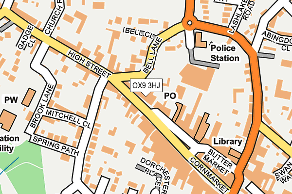 OX9 3HJ map - OS OpenMap – Local (Ordnance Survey)