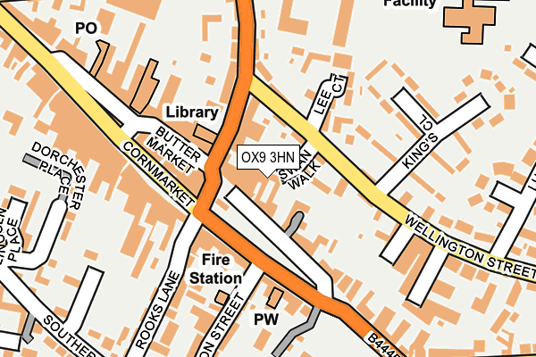 OX9 3HN map - OS OpenMap – Local (Ordnance Survey)