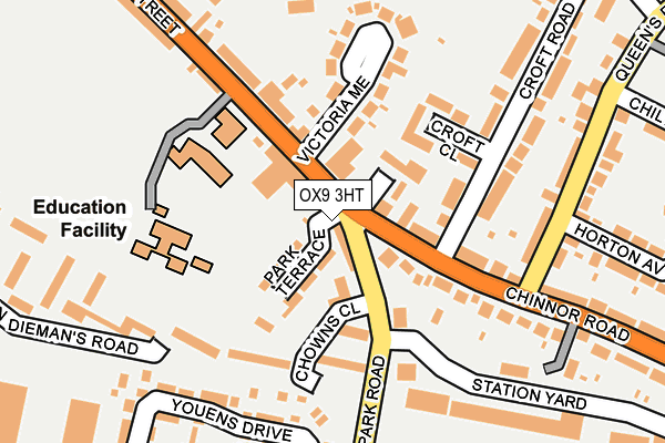 OX9 3HT map - OS OpenMap – Local (Ordnance Survey)