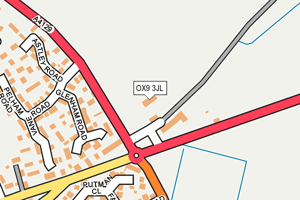 OX9 3JL map - OS OpenMap – Local (Ordnance Survey)