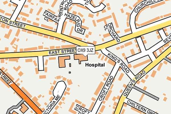 OX9 3JZ map - OS OpenMap – Local (Ordnance Survey)