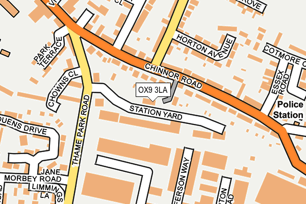 OX9 3LA map - OS OpenMap – Local (Ordnance Survey)
