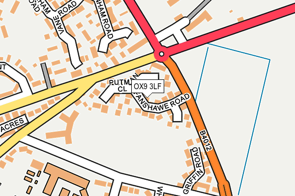 OX9 3LF map - OS OpenMap – Local (Ordnance Survey)