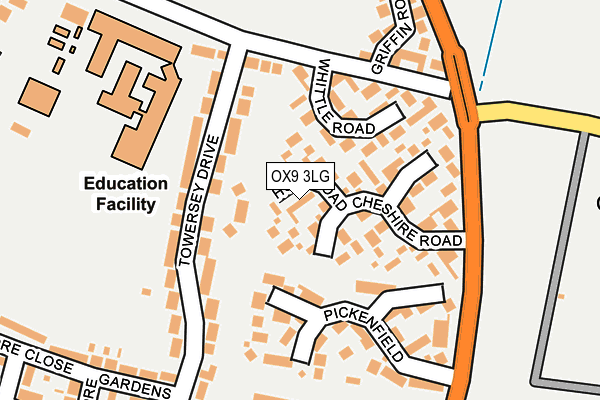 OX9 3LG map - OS OpenMap – Local (Ordnance Survey)