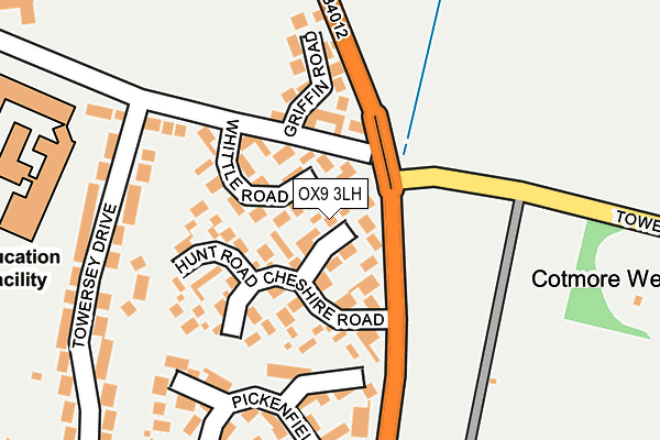 OX9 3LH map - OS OpenMap – Local (Ordnance Survey)