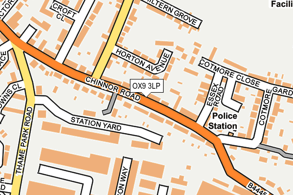 OX9 3LP map - OS OpenMap – Local (Ordnance Survey)