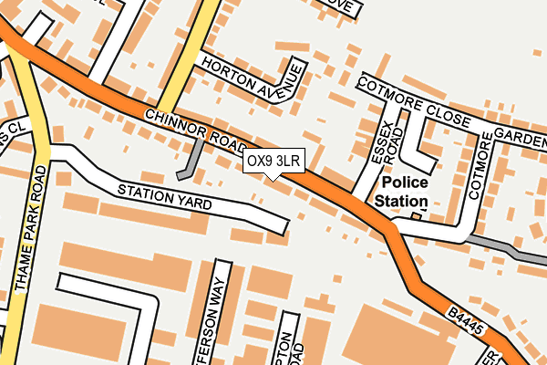 OX9 3LR map - OS OpenMap – Local (Ordnance Survey)