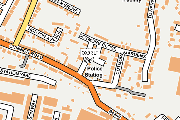 OX9 3LT map - OS OpenMap – Local (Ordnance Survey)