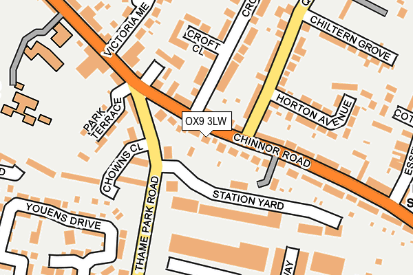 OX9 3LW map - OS OpenMap – Local (Ordnance Survey)