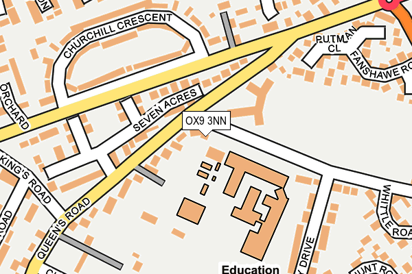 OX9 3NN map - OS OpenMap – Local (Ordnance Survey)