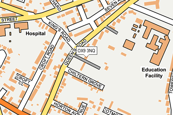 OX9 3NQ map - OS OpenMap – Local (Ordnance Survey)
