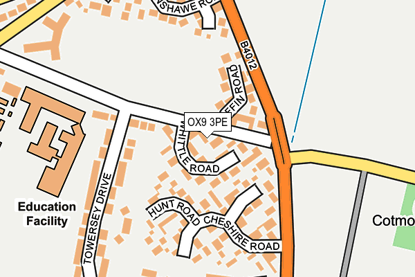 OX9 3PE map - OS OpenMap – Local (Ordnance Survey)