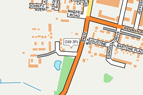 OX9 3PJ map - OS OpenMap – Local (Ordnance Survey)