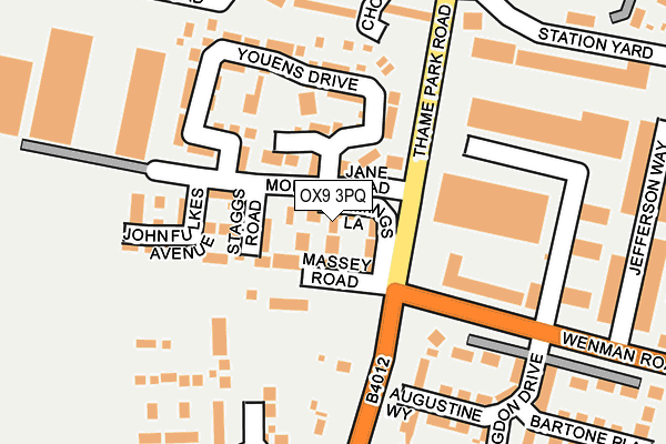 OX9 3PQ map - OS OpenMap – Local (Ordnance Survey)