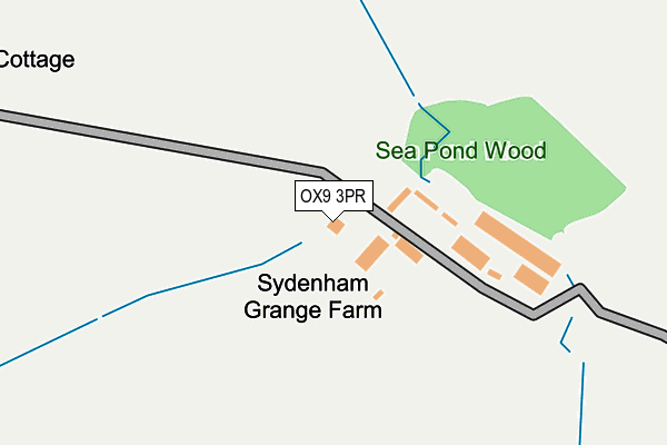 OX9 3PR map - OS OpenMap – Local (Ordnance Survey)