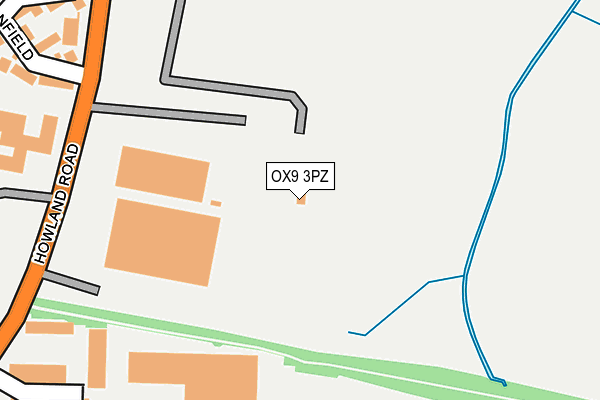 OX9 3PZ map - OS OpenMap – Local (Ordnance Survey)