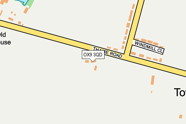 OX9 3QD map - OS OpenMap – Local (Ordnance Survey)