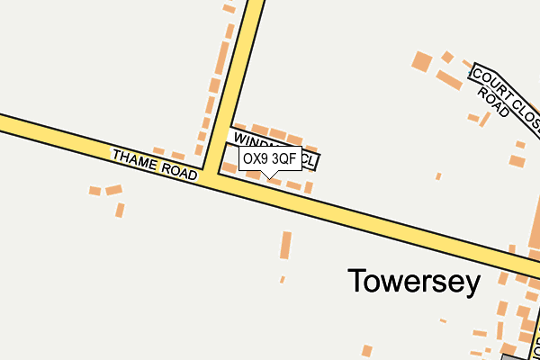 OX9 3QF map - OS OpenMap – Local (Ordnance Survey)