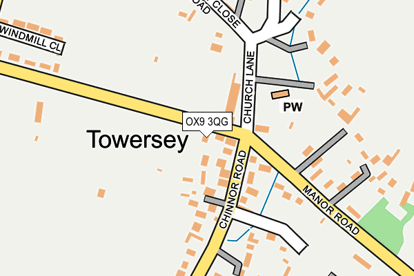 OX9 3QG map - OS OpenMap – Local (Ordnance Survey)