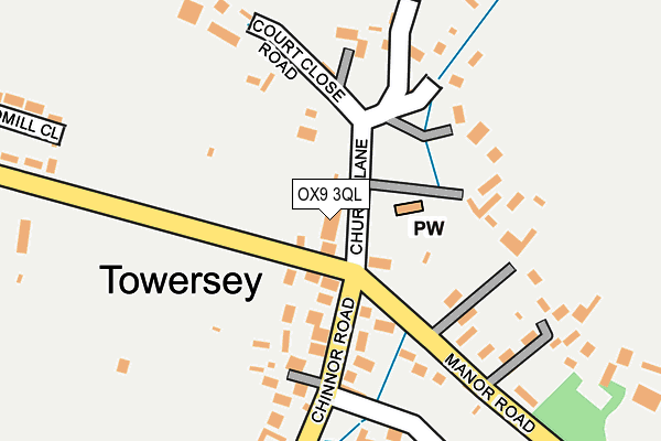 OX9 3QL map - OS OpenMap – Local (Ordnance Survey)