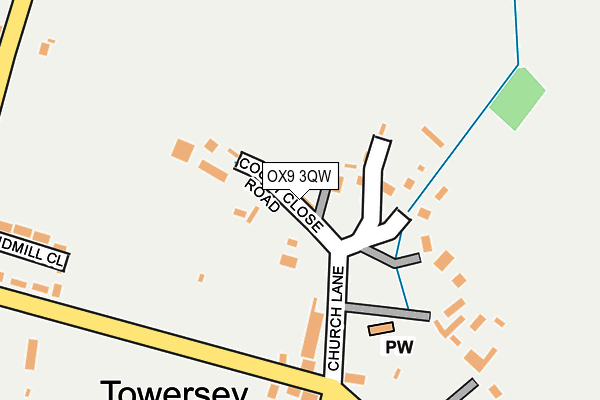 OX9 3QW map - OS OpenMap – Local (Ordnance Survey)