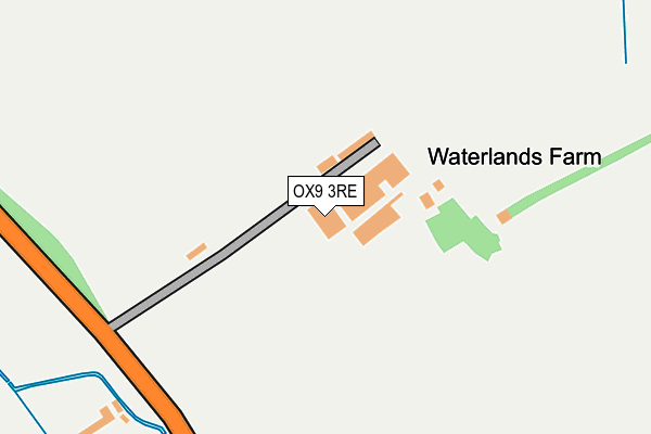 OX9 3RE map - OS OpenMap – Local (Ordnance Survey)