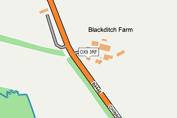 OX9 3RF map - OS OpenMap – Local (Ordnance Survey)