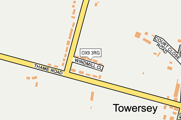 OX9 3RG map - OS OpenMap – Local (Ordnance Survey)