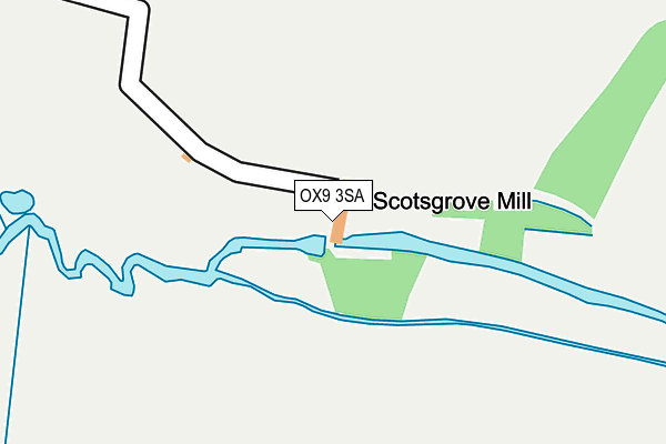 OX9 3SA map - OS OpenMap – Local (Ordnance Survey)