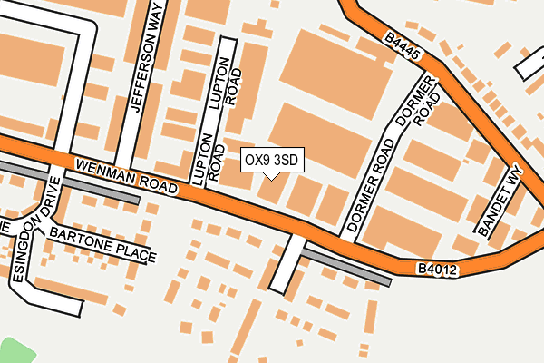 OX9 3SD map - OS OpenMap – Local (Ordnance Survey)