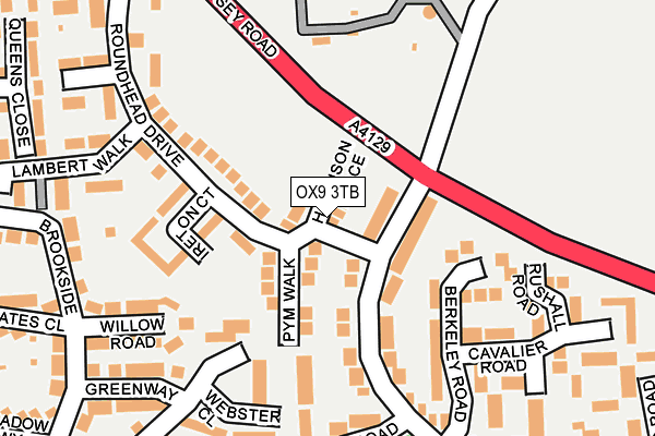 OX9 3TB map - OS OpenMap – Local (Ordnance Survey)