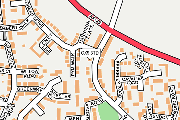 OX9 3TD map - OS OpenMap – Local (Ordnance Survey)